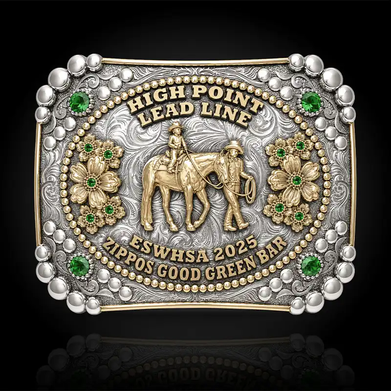 Las Cruces Classic Belt Buckle - MollysCustomSilver